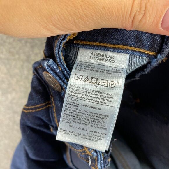 Old Navy Maternity Jeans Women 4 Blue Denim Dark Wash Skinny Low Rise Pockets - Picture 9 of 10